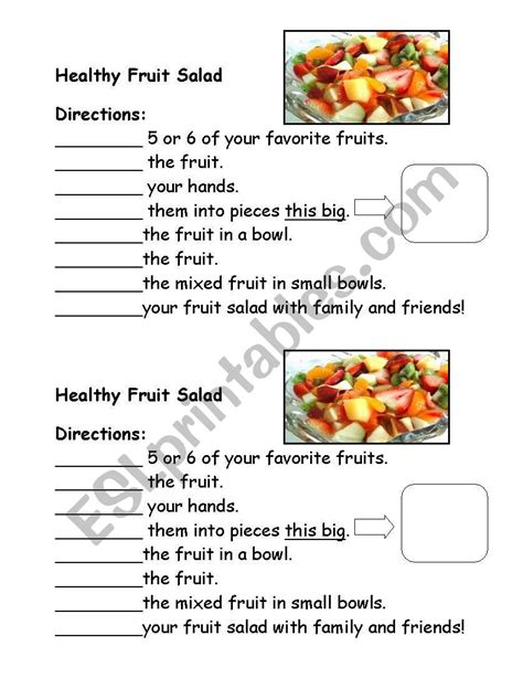 Fruit Salad Recipe Worksheets 99worksheets Recipe Math Worksheets - Recipe Math Worksheets