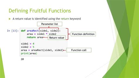 Fruitful Functions In Python