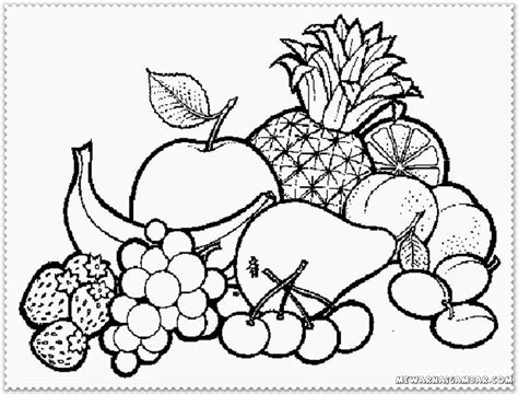 Fruits Coloring Pages Free Amp Printable Fruit Coloring Fruit Pictures To Color - Fruit Pictures To Color