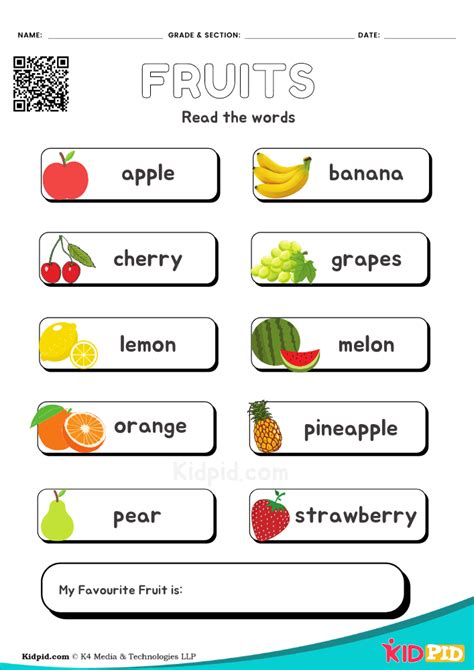 Fruits Worksheet For Kindergarten   Free I Spy Fruits Printable Worksheet For Preschool - Fruits Worksheet For Kindergarten
