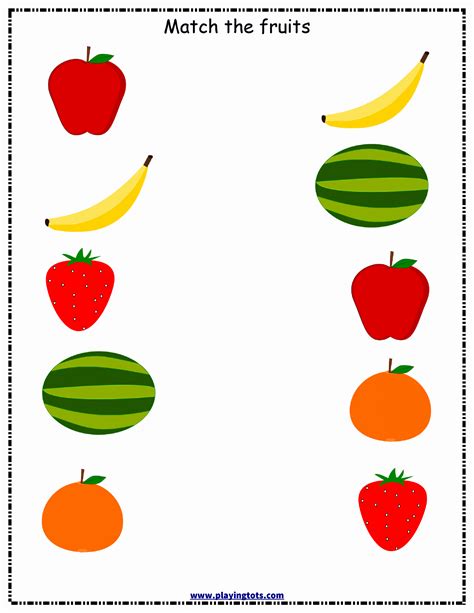 Fruits Worksheet For Preschool Kindergarten Kids Kindergarten Fruits Worksheet - Kindergarten Fruits Worksheet
