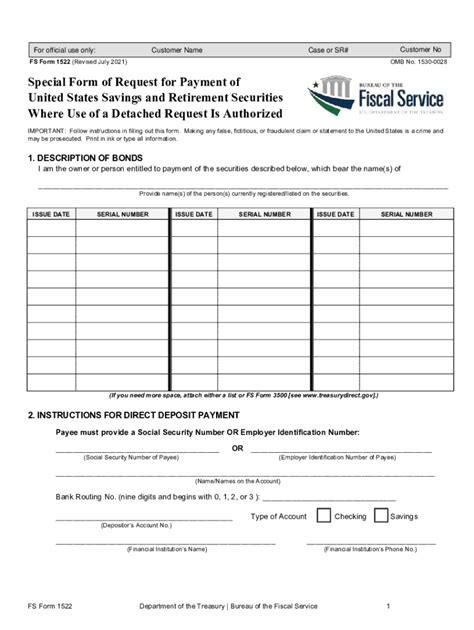 Fs Form 1522