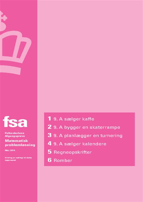 Fsa Matematik Facit 2014