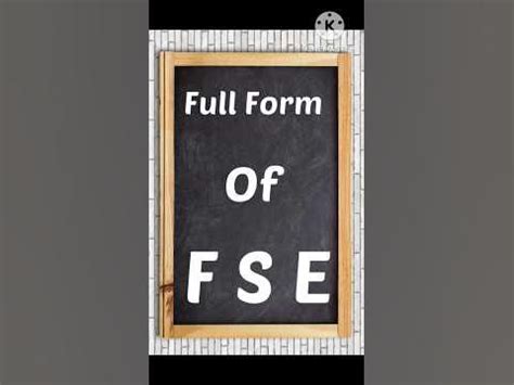 Fse Full Form
