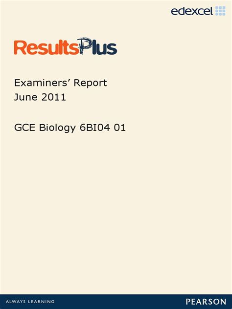 Download Fsfe Paper Examiners Report 2011 In Biology 