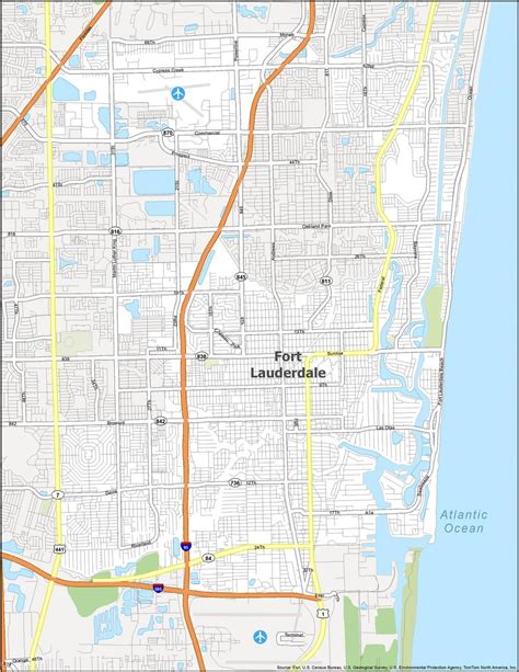 Ft Lauderdale Fl Map