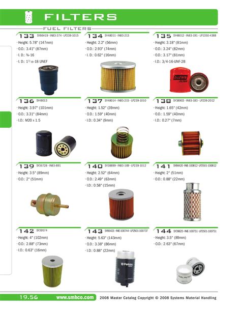 fuel filter catalogue pdf