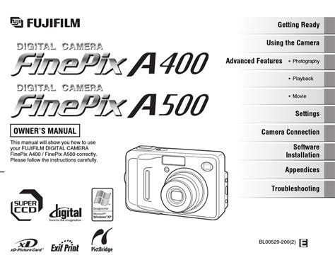 Full Download Fujifilm Finepix A400 User Guide 