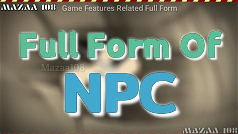 Full Form Of Npc