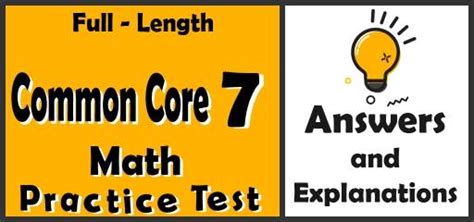 Full Length 7th Grade Common Core Math Practice 7th Grade Common Core Math - 7th Grade Common Core Math