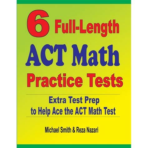 Full Length Act Math Practice Test Act Worksheets Math - Act Worksheets Math