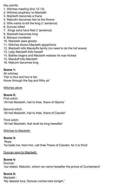 Full Script Of Macbeth