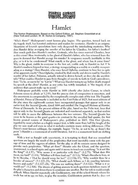 Full Text Of Hamlet