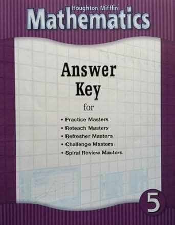 Read Online Full Version Houghton Mifflin Mathematics Answer Key Grade 5 Pdf 