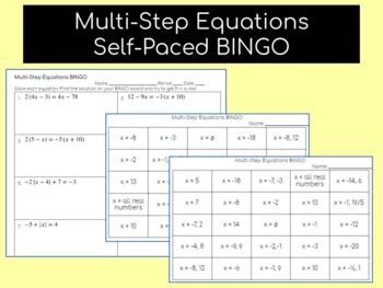 Full Download Full Version Multi Step Equations Bingo Pdf 