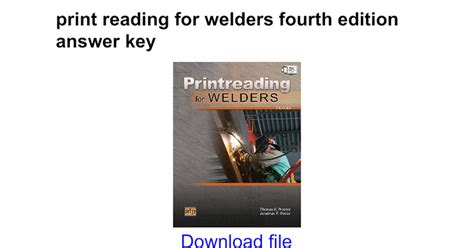 Read Full Version Printreading For Welders Fourth Edition Answer Key Free Pdf File 