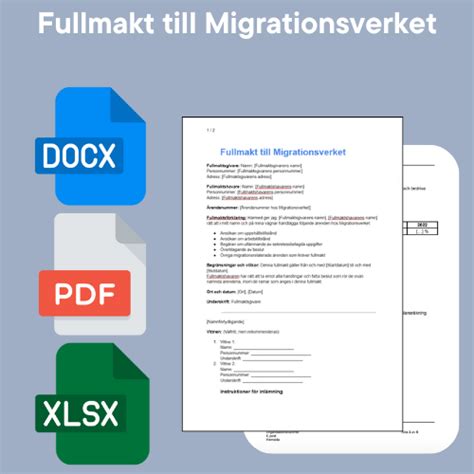 fullmakt migrationsverket