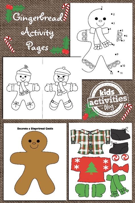 Fun 038 Festive Gingerbread Man Printable Activity Pages Gingerbread Man Colouring Sheet - Gingerbread Man Colouring Sheet