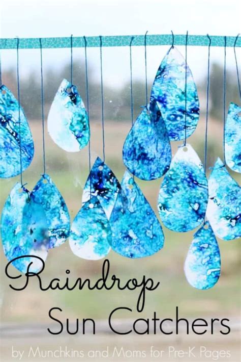 Fun And Easy Rain Craft That Kids Will Raindrop Template For Preschool - Raindrop Template For Preschool