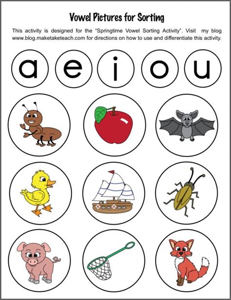 Fun And Easy Vowel Sorting Activity For Long Long Vowel Activities For First Grade - Long Vowel Activities For First Grade