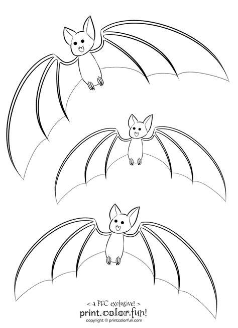 Fun Bat Coloring Pages Lots Of Free Printables Halloween Bats Coloring Page - Halloween Bats Coloring Page