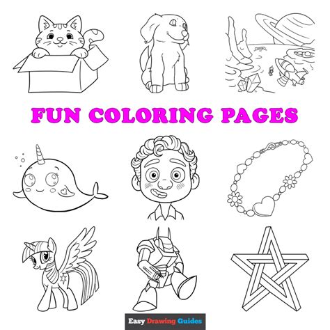 fun coloring sheets