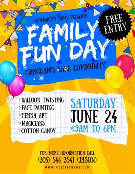fun day flyer template