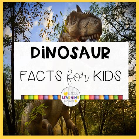 Fun Dinosaur Facts For Kids Dinosaur Science - Dinosaur Science