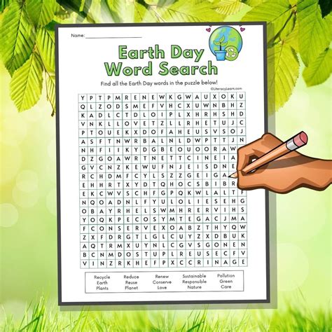 Fun Earth Day Fill In Word Puzzle Activity Earth Day Crossword Puzzle Answer Key - Earth Day Crossword Puzzle Answer Key