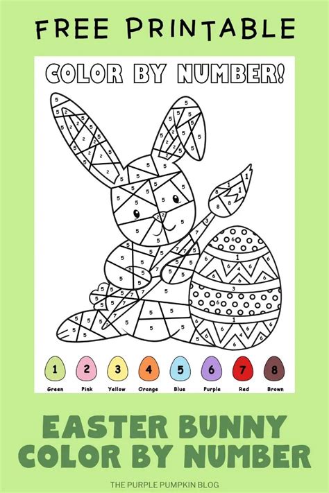 Fun Easter Colour By Number Activity Sheet Thrifty Easter Colour By Number - Easter Colour By Number