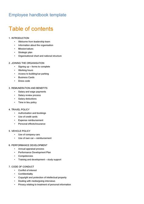 Fun Employee Handbook Examples