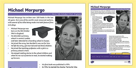 fun facts about michael morpurgo