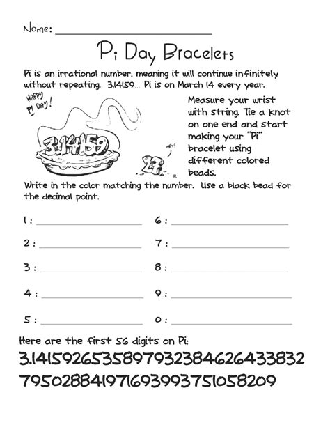 Fun Free Printable Pi Day Worksheets For Kids Life Of Pi Worksheet Answers - Life Of Pi Worksheet Answers