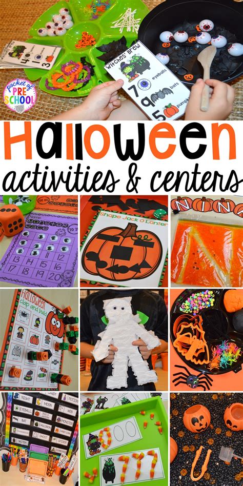 Fun Halloween Centers For Kindergarten A Spoonful Of Halloween Kindergarten - Halloween Kindergarten