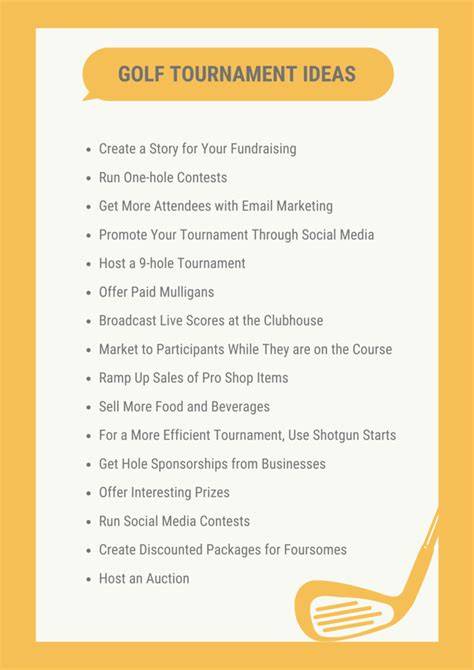 fun ideas for golf tournament hole sponsor