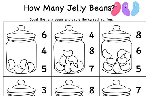 Fun Jelly Bean Counting Worksheets For Kids Engage Thanksgiving Preschool Worksheets Printables - Thanksgiving Preschool Worksheets Printables