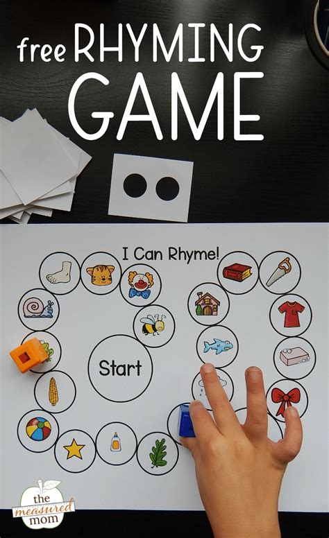 Fun Kindergarten Rhyming Activities And Games Free File Rhyme Kindergarten - Rhyme Kindergarten