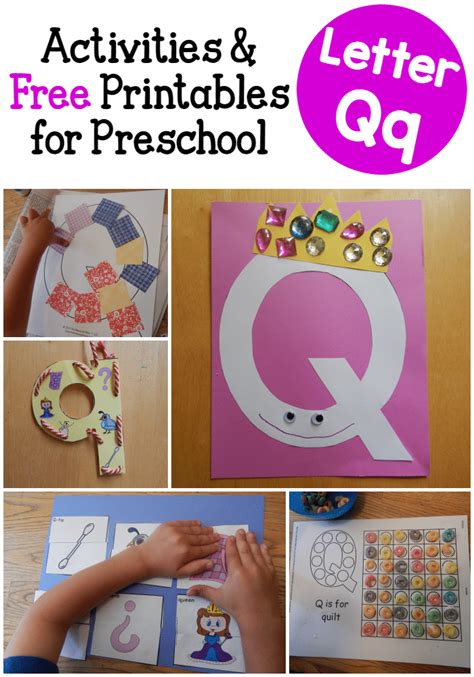 Fun Letter Q Activities For Preschoolers Heart And Preschool Words That Start With Q - Preschool Words That Start With Q
