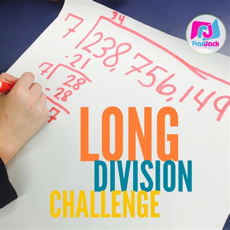 Fun Long Division Challenge Activity Low Prep Flapjack Long Division Hands On Activities - Long Division Hands On Activities
