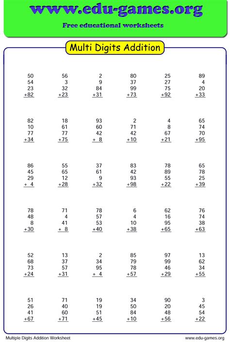 Fun Math Worksheets With Multi Digit Multiplication Math Worksheet 3nd Grade - Math Worksheet 3nd Grade