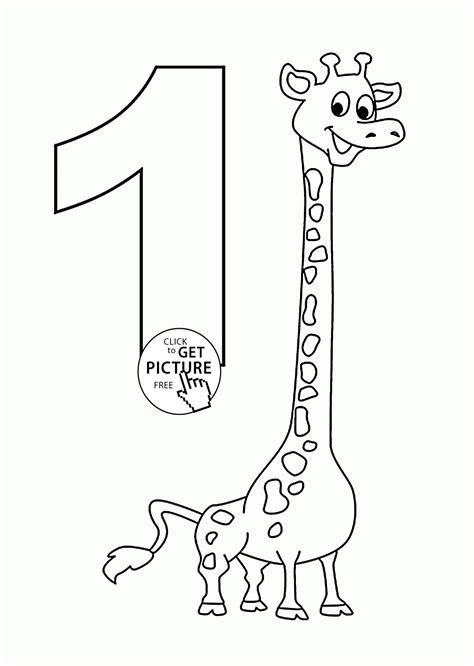 Fun Of Number 1 Coloring Pages Educational Activities Number 1 Color Pages - Number 1 Color Pages
