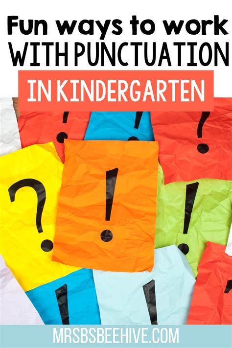 Fun Punctuation Practice For Kindergarten Mrs Bu0027s Beehive Kindergarten Punctuation Worksheets - Kindergarten Punctuation Worksheets