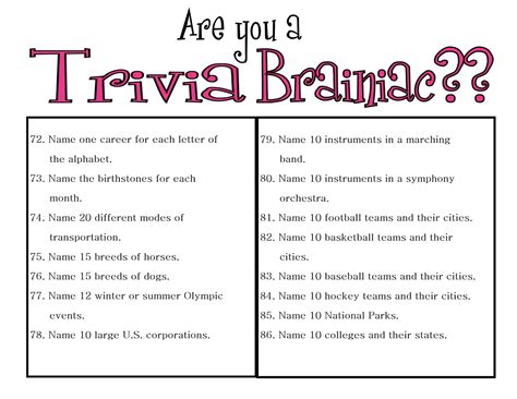 Fun Trivia For 3rd Graders Documentine Com 3rd Grade Trivia Questions - 3rd Grade Trivia Questions
