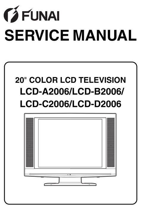 Read Funai Lcd Tv Lcd A1504 Lcd A2004 Service Manual 