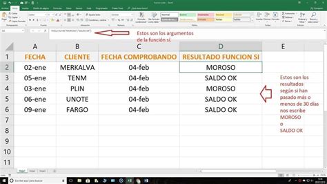 Funcion Si En Excel Ejemplos
