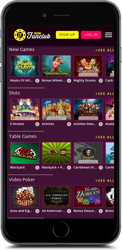 funclub casino mobile app