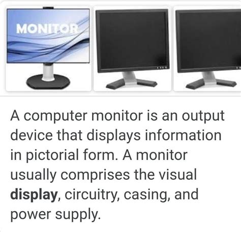 Function Of Monitor In Computer
