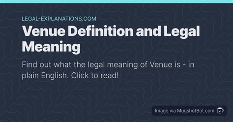 function venue Definition Law Insider