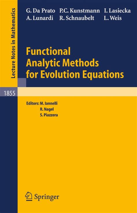functional analysis and evolution equations the g