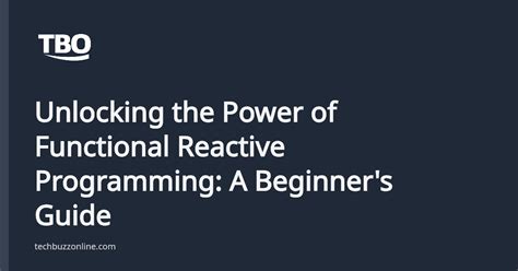 Functional Reactive Programming